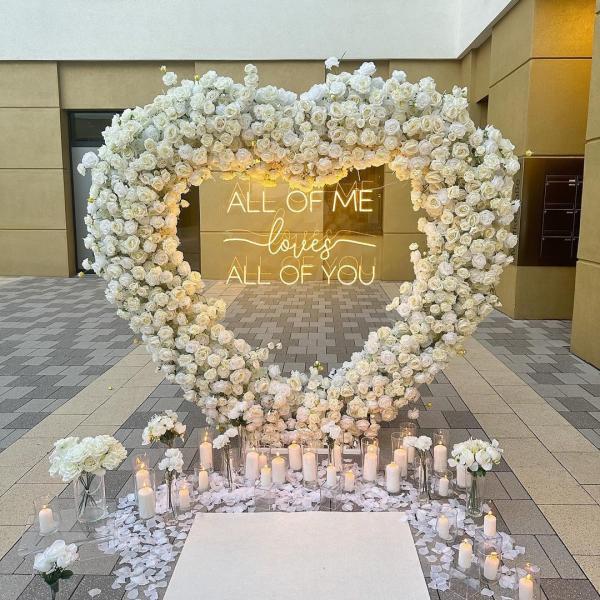 Plug Powered Custom Neon Marquee Light Up Letters for Wedding Party Will You
