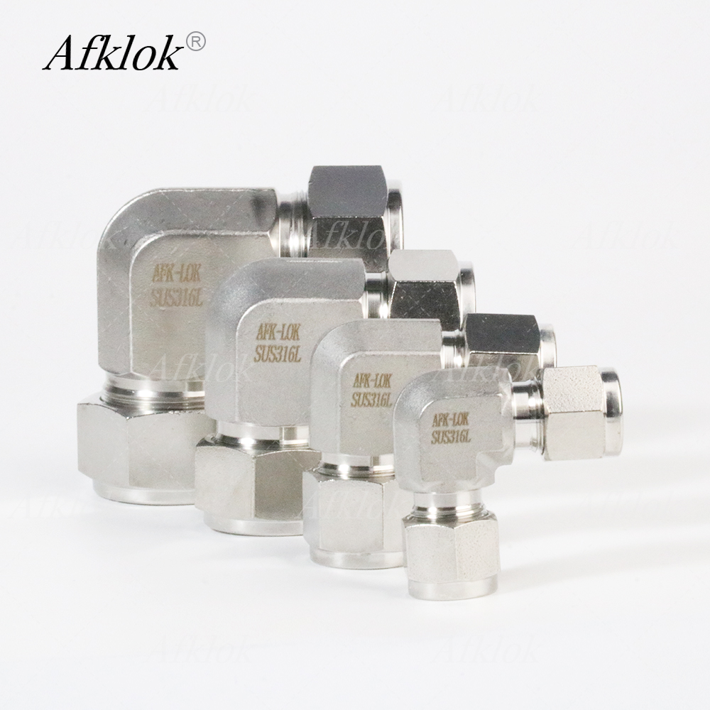 Union Elbow Stainless Steel 90 Degree Elbow Pipe Fittings Coupling Connector 3/8in 1/2in 3/4in 1in Ferrule