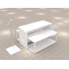Buy cheap High-end gloss white paint wooden store fixture table composition for retail from wholesalers