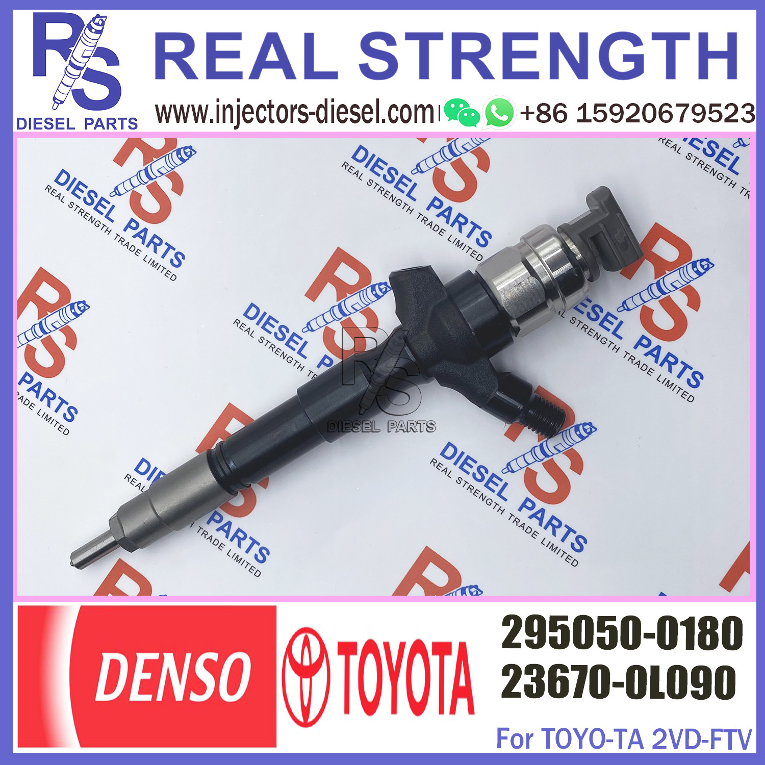 Diesel Engine Parts diesel injectors 23670-0L090 23670-09350 common rail injector 295050-0520 295050-0180