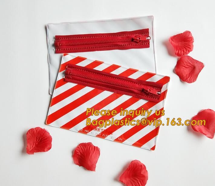 Plastic Bag OEM Custom PVC Loop Handle Image Printed Plastic Shopping Bag,Promotional Clear Waterproof Plastic Cosmetic