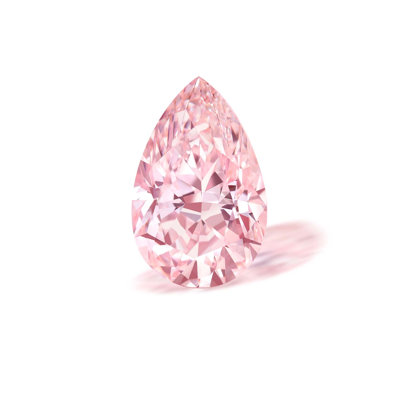 Sakura Pink Pear Shape Lab Grown Diamonds Fancy Pink VVS-VS IGI Certified Custom Cut Lab Diamond