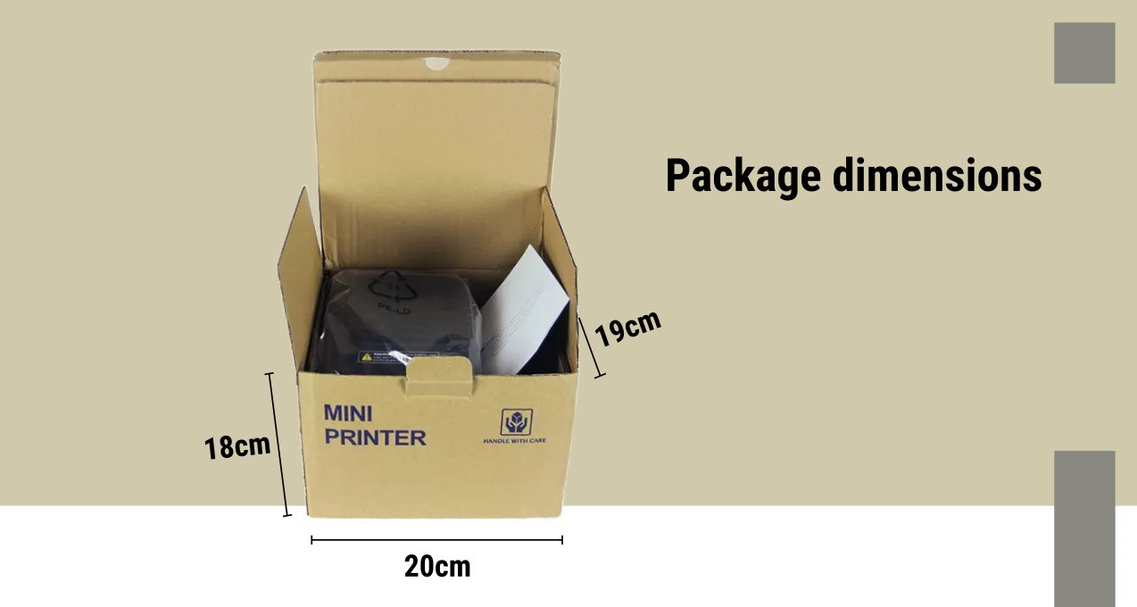 ESC/POS Instruction Set High Speed Thermal Receipt Printer for Retail and Restaurant