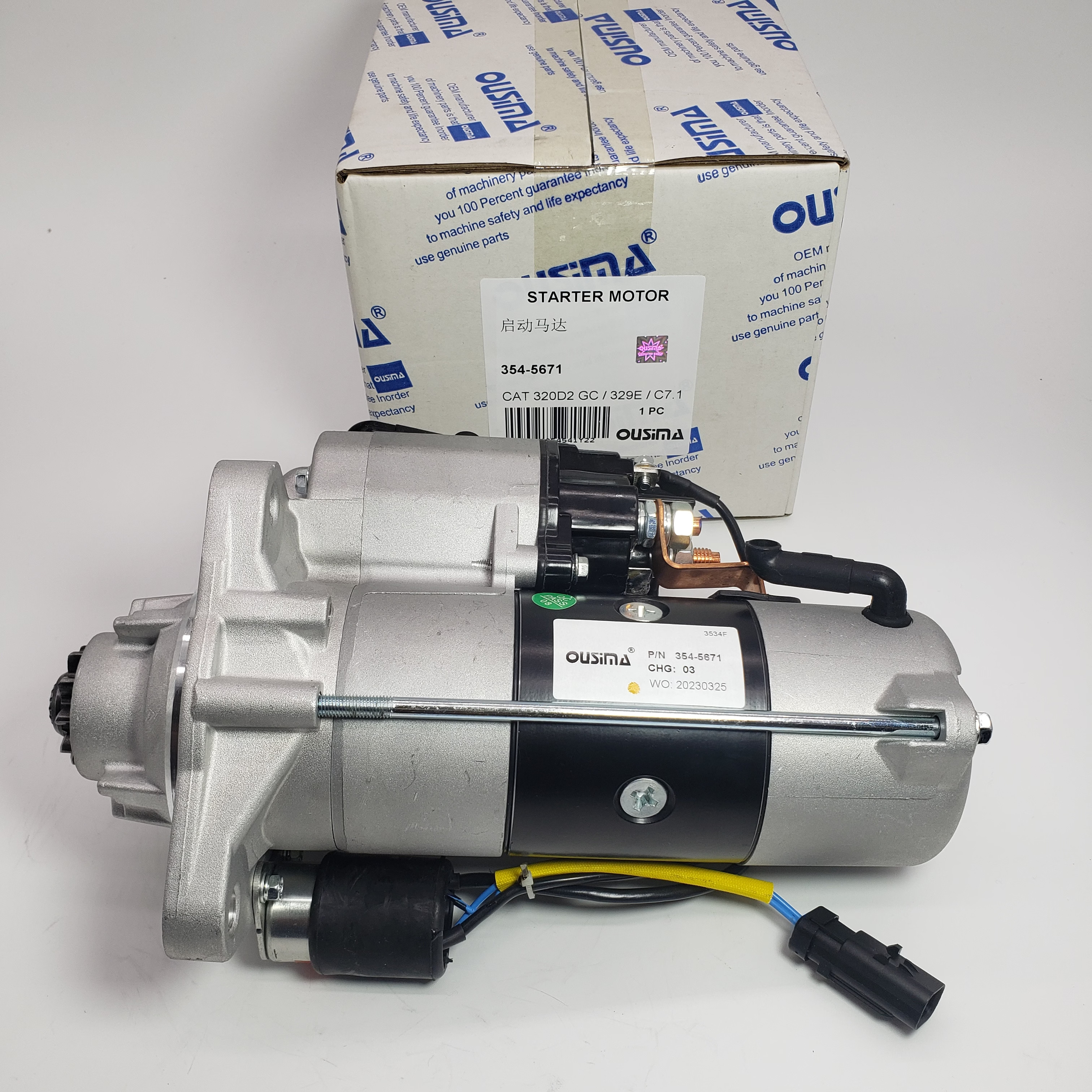 Starter Motor 354-5671 Excavator Accessory For 320D GC 320D2 GC 320E 924K 930K C7.1
