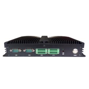 China Fanless Box PC 4 LAN Embedded Industrial Computer 8 Bit GPIO Intel 4th I3 I5 I7 CPU on sale