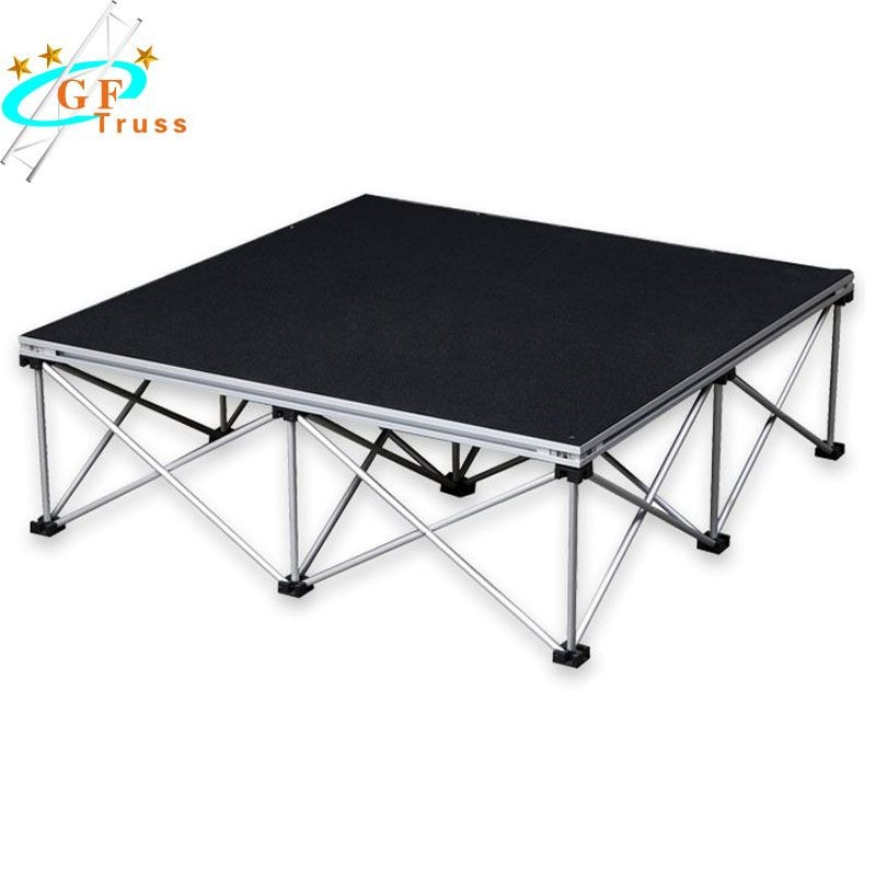 Folding Stairs Square Aluminum Platform Stage For Exhibition
