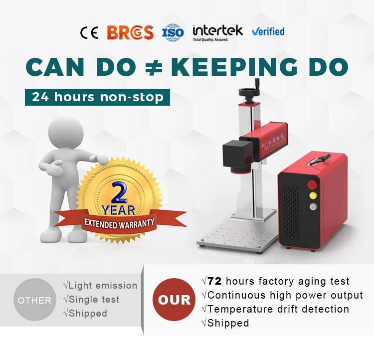 Bench-Top Fiber Laser Marking Machine for Mini Portable Laser Marker Ultraviolet Metal Glass Trophy Engraving and Coding