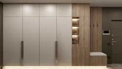 Bedroom Wooden U Shaped Walk In Closet Storage Units For Clothing Storage