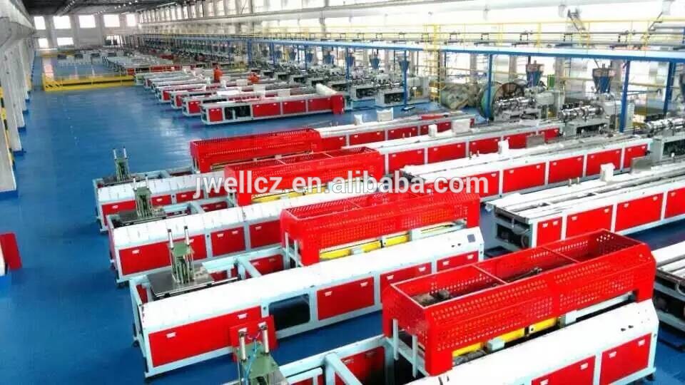 Wood Plastic Indoor Decorative Materials Extrusion Line 600-1200 Conical Twin Screw