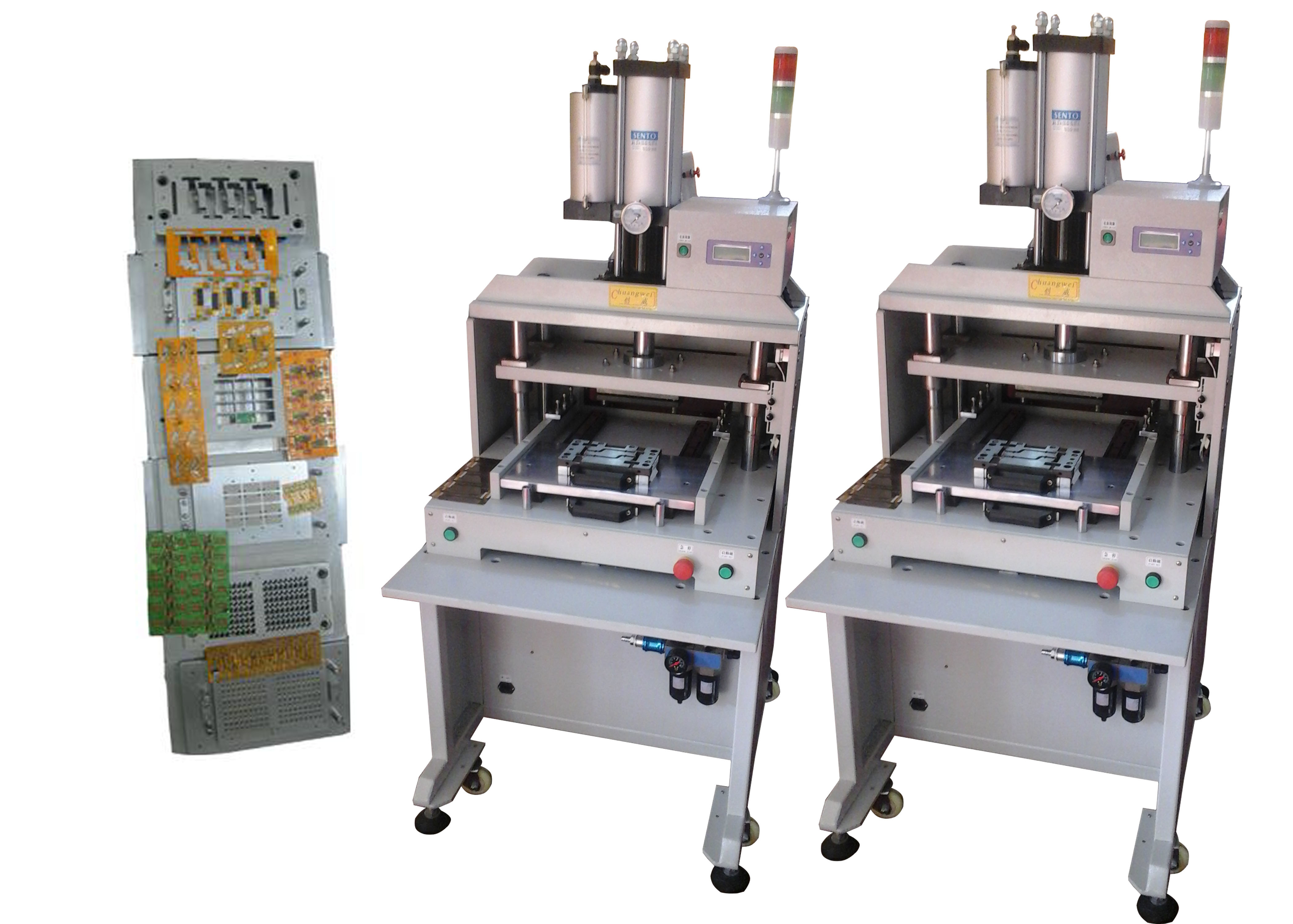 Customized PCB Depanel Machine PCB / FPC Punch Machine With Die