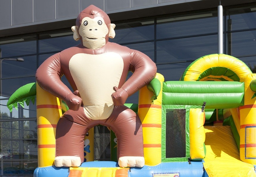 Multiplay Monkey Inflatable Combo Customized Inflatable Bouncy House