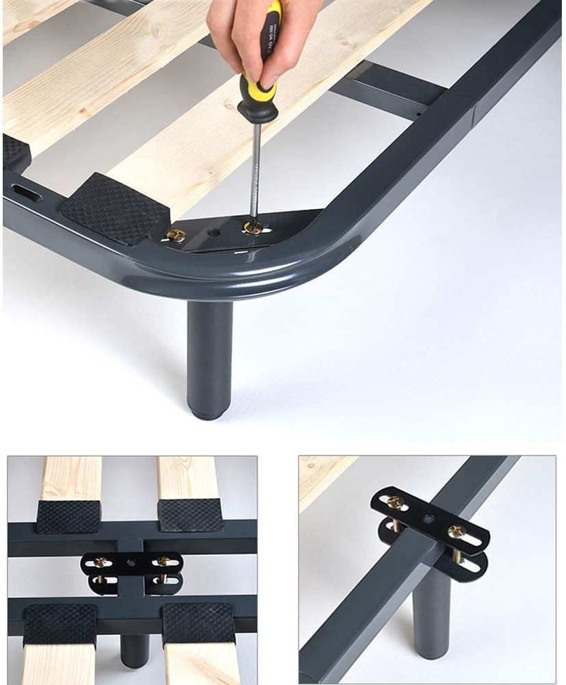 Round Heavy Duty Adjustable Bed Frame Support Legs