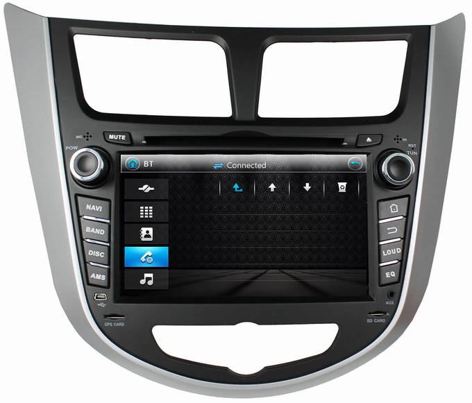 Ouchuangbo Car GPS Navi DVD Radio for Hyundai Verna /Accent /Solaris Central Multi System OCB-7025A
