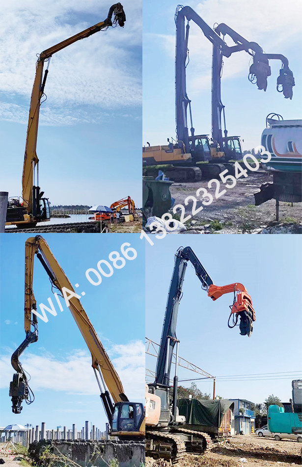 20 Ton 30 Ton 85ton Excavator Pile Driving Arm piling attachment Boom