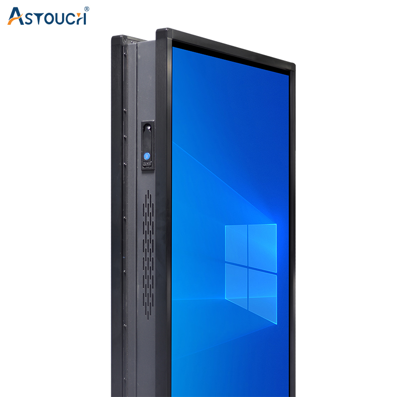 Totem Floor Standing Digital Signage Monitor 65 Inch Pcap Touch