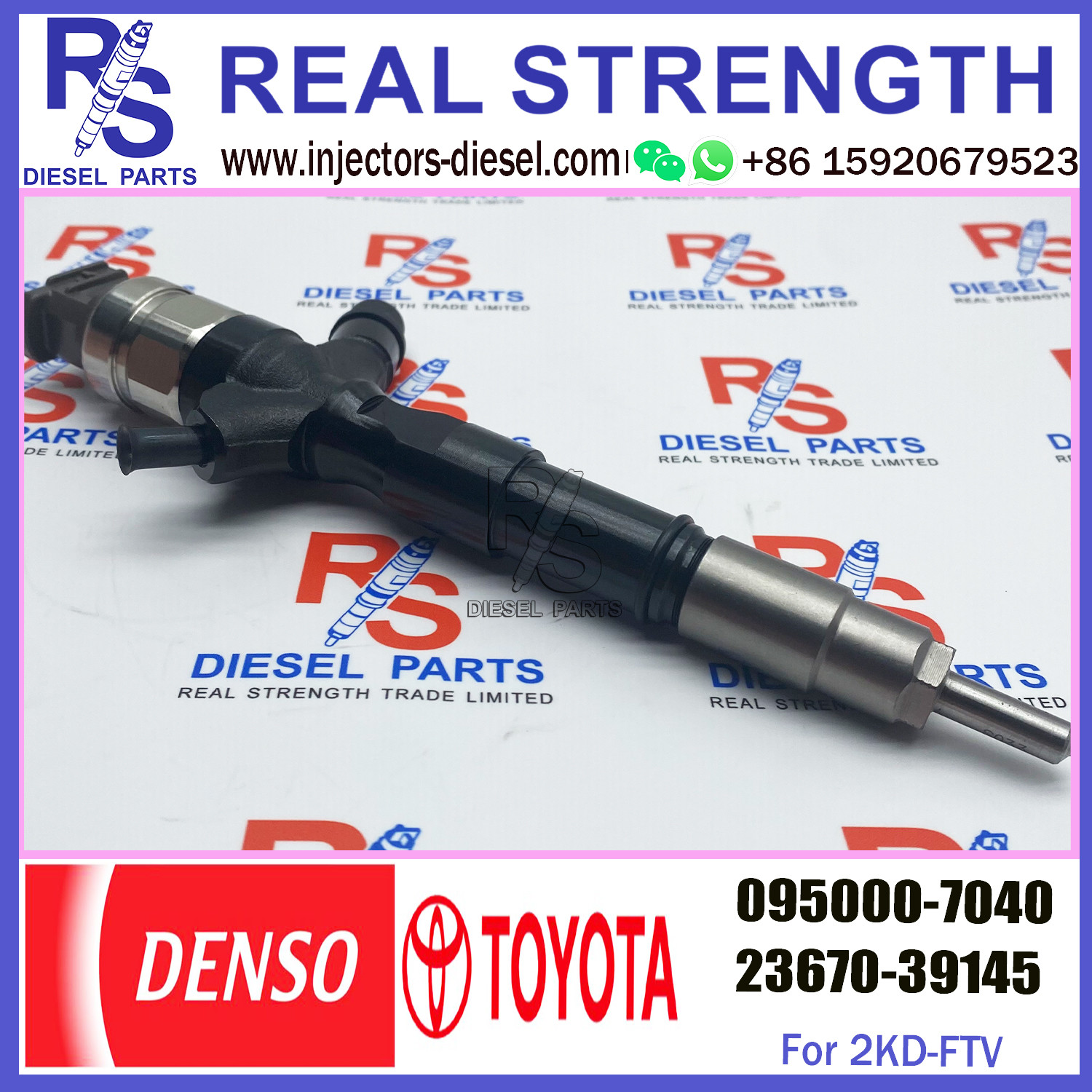 common rail injector 23670-39145 095000-7040 injector for TOYOTA 2KD-FTV, D-4D, TRH2 injector nozzle 23670-39145