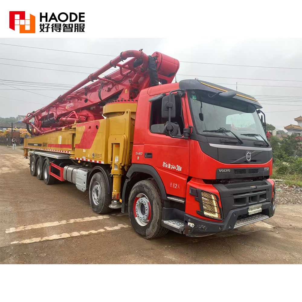 2021 Second Hand Sym5540thbv Sany 68 Meter Concrete Pump Truck 62m 63m 68m Boom Pumping Machine Putzmeister Pumps