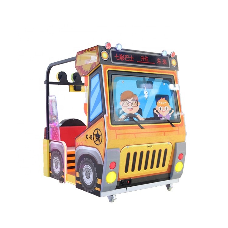 2 Player Kids Driving Arcade Game Machine For Shopping Mall