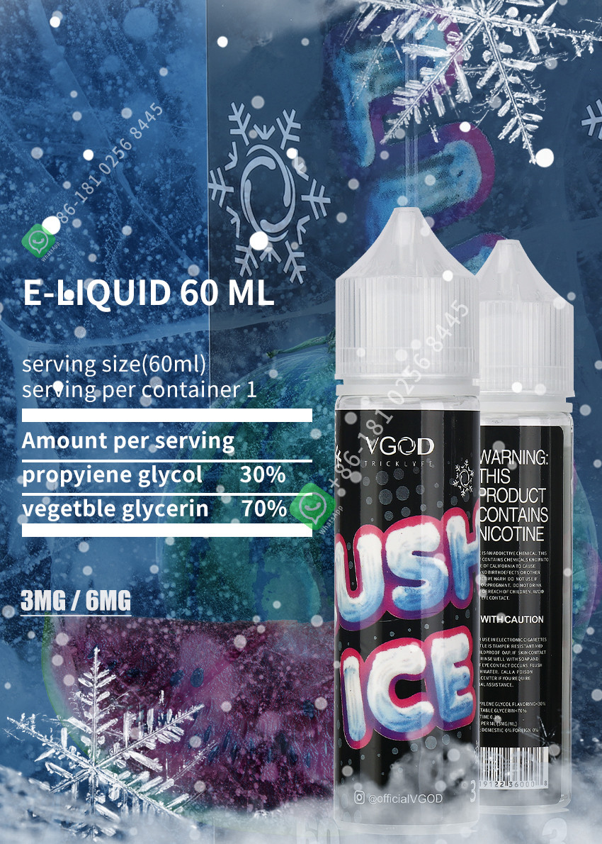 E - Liquid Boom Vape Juice Nicotine Strength 3mg 6mg 24mg With 3 Years Expiration Date