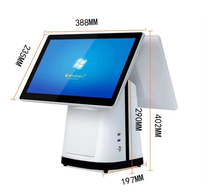 Retail Store Desktop Cash Machine with Built-in 80mm Thermal Printer and 2GB/4GB/8GB RAM