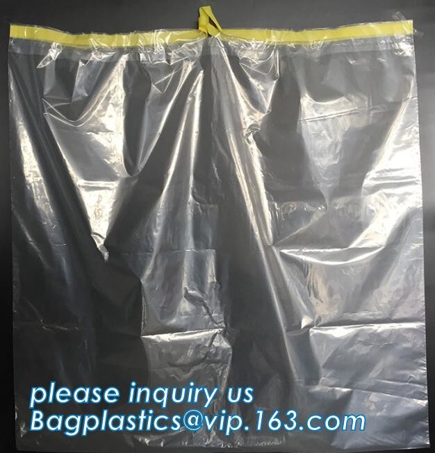 HDPE/LDPE/PP autoclave bags medical garbage bag for biohazard waste, yellow with printing medical biohazard waste bag