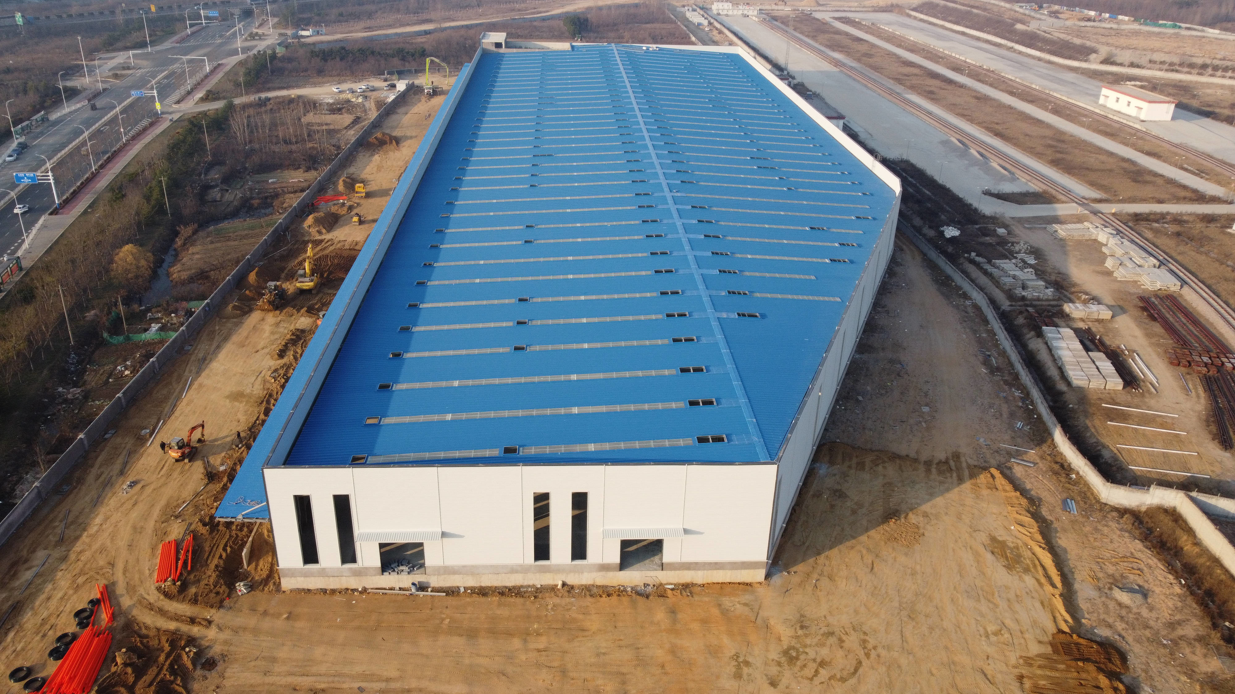 Prefabricated Light Metal Factory Building Steel Frame Construction Building Prefab Building Warehouse