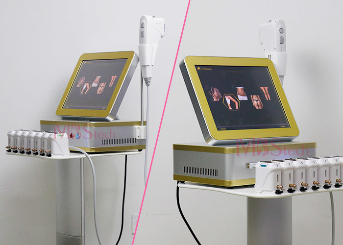 4MHz 12 Lines 8 Cartridges Body Slimming HIFU RF Machine