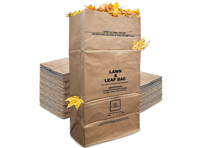 Heavy Duty Paper Lawn And Refuse Multiwall Kraft Lawn Paper Bags 25 Kg
