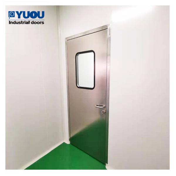 Sandwich Panel Pharmaceutical Clean Room Door GMP Airtight 50mm Thick Stainless