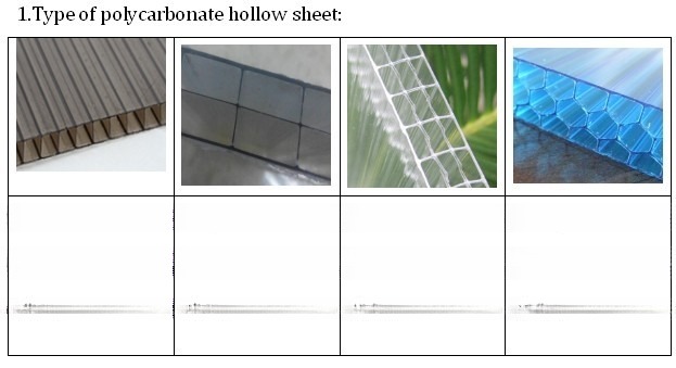 Easy Installation Bonal Greenhouse PC Polycarbonate Hollow Sheet