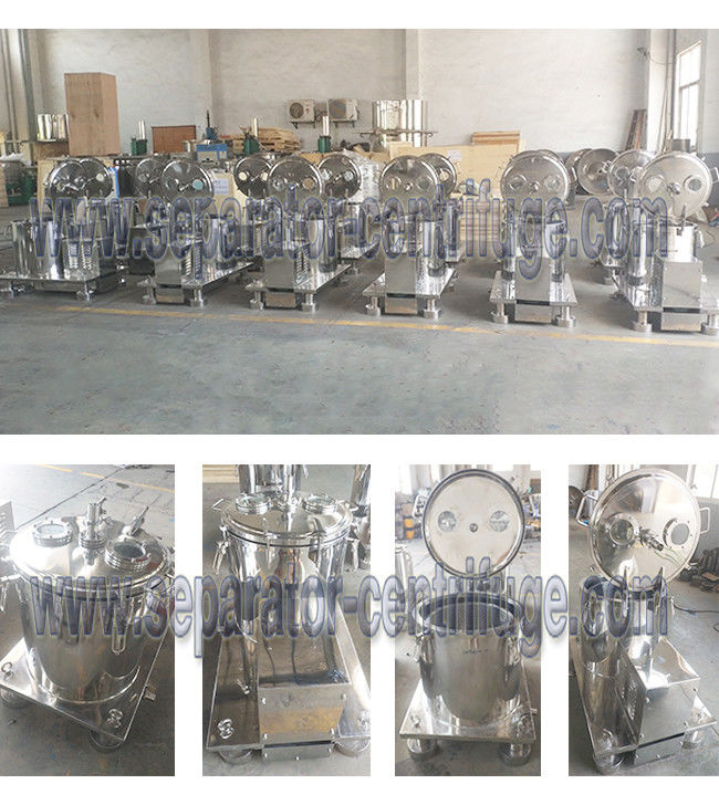 High Speed Botanical Extraction Basket Centrifuge Machine With Cooling Jacket