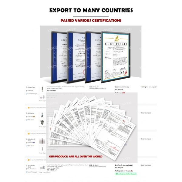 Large Flow 0.22 Micron Pleated Filter Stainless Steel Cartridge Filter Housing with 0.6Mpa Working Pressure