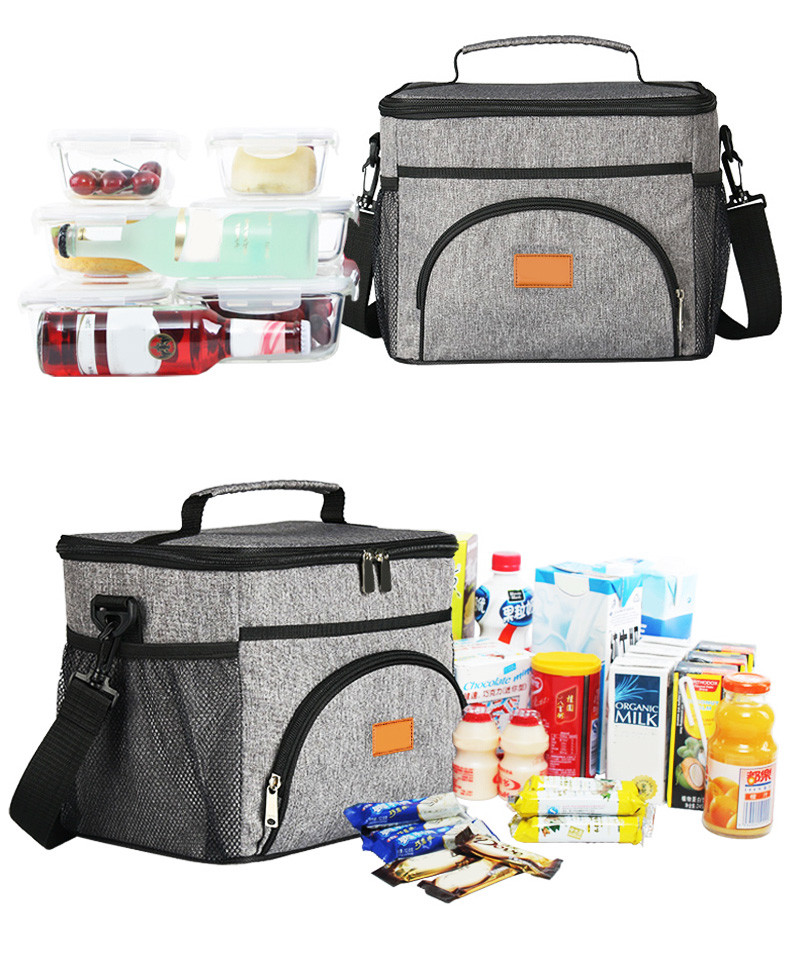 Waterproof Oxford Fabric Lunch Box Insulated Shoulder Cooler Bag