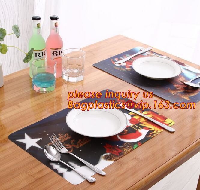 Promotional PP/PVC Placemat Table Mat With Good Quality,vinyl weven decorative PVC placemats recycled table mat,Silicon