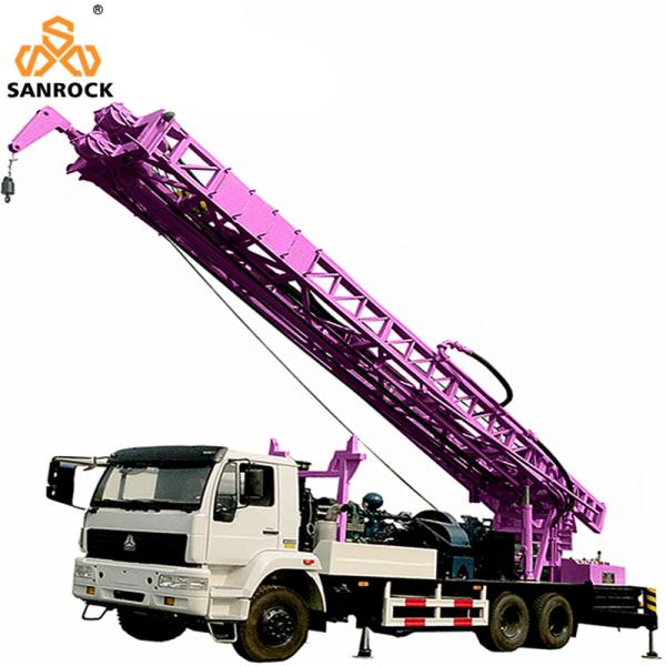 Rotary Bore Hole Truck Mounted Water Well Drilling Rig Full Hydraulic Water Well