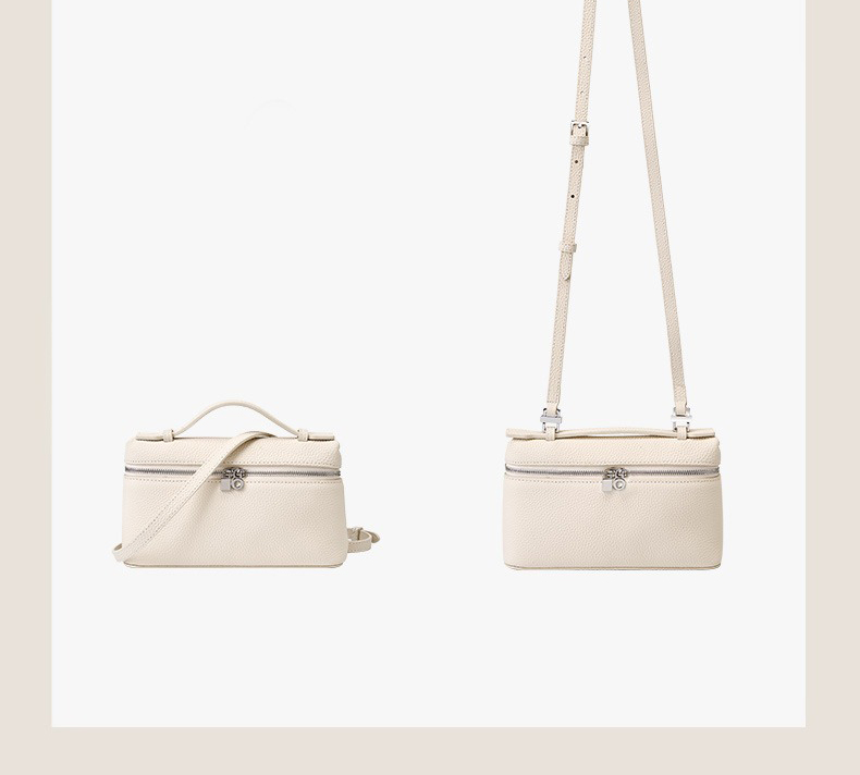 Versatile Style Genuine Leather Lunch Box Bag Gigi Same Style Crossbody Handbag for Lady's