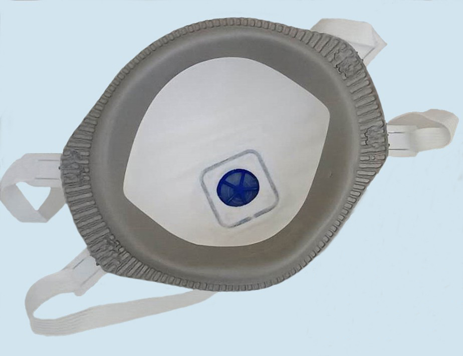 CE FDA 10.5cm Dustproof Filtration 97% Respirator FFp3 Disposable Mask