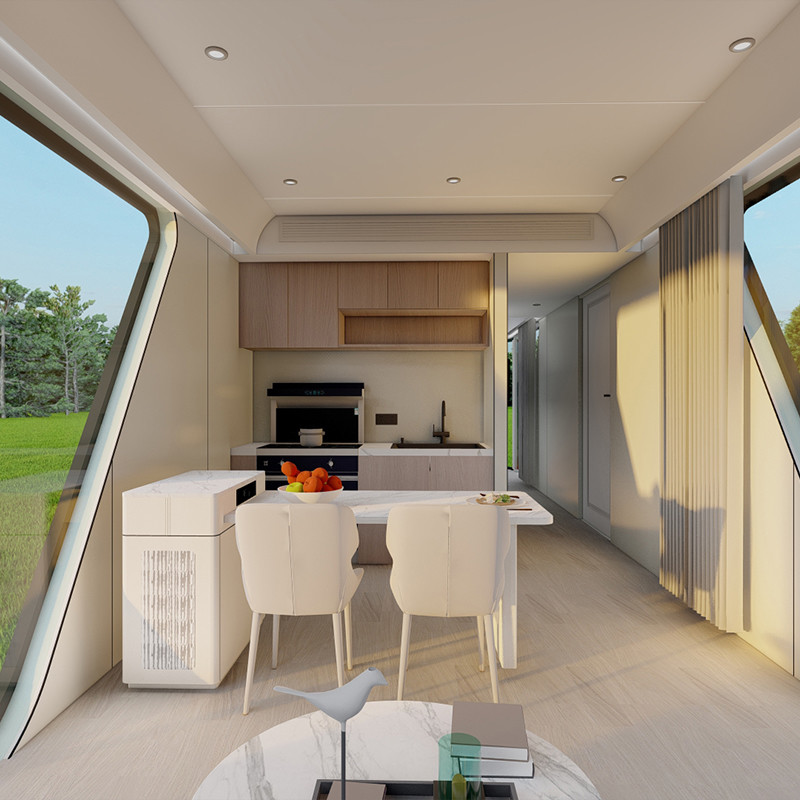 10tons Prefabricated Expandable Space Capsule Room Hotel Cabin With Smart Home System