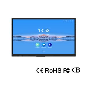  65 inch Interactive Touch Screen Basic Android System Writing Software with AI Function Cheaper Costs Powerful Function Manufactures