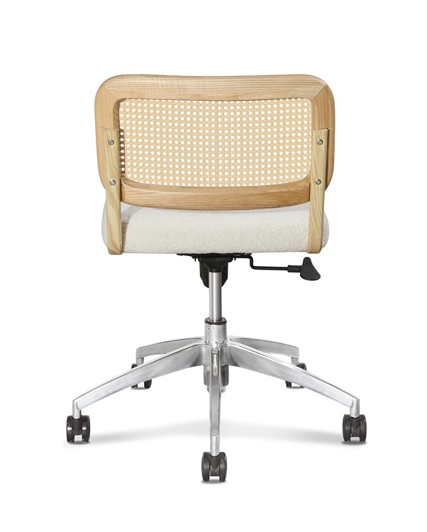 0.121CBM Executive Office Wicker Rattan Desk Chair Fabric 3d Adjustable Height