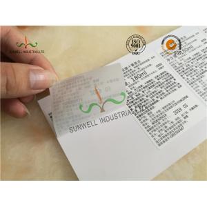 Waterproof Adhesive Sticker Labels With Matt Lamination For Shampoo