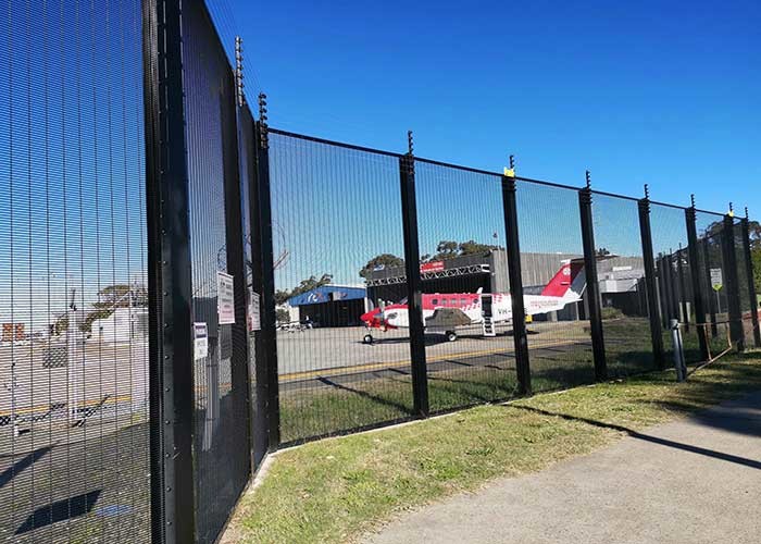 Flat Bar H Post 2m Height Metal Security Fencing For Home Outdoor Decorative