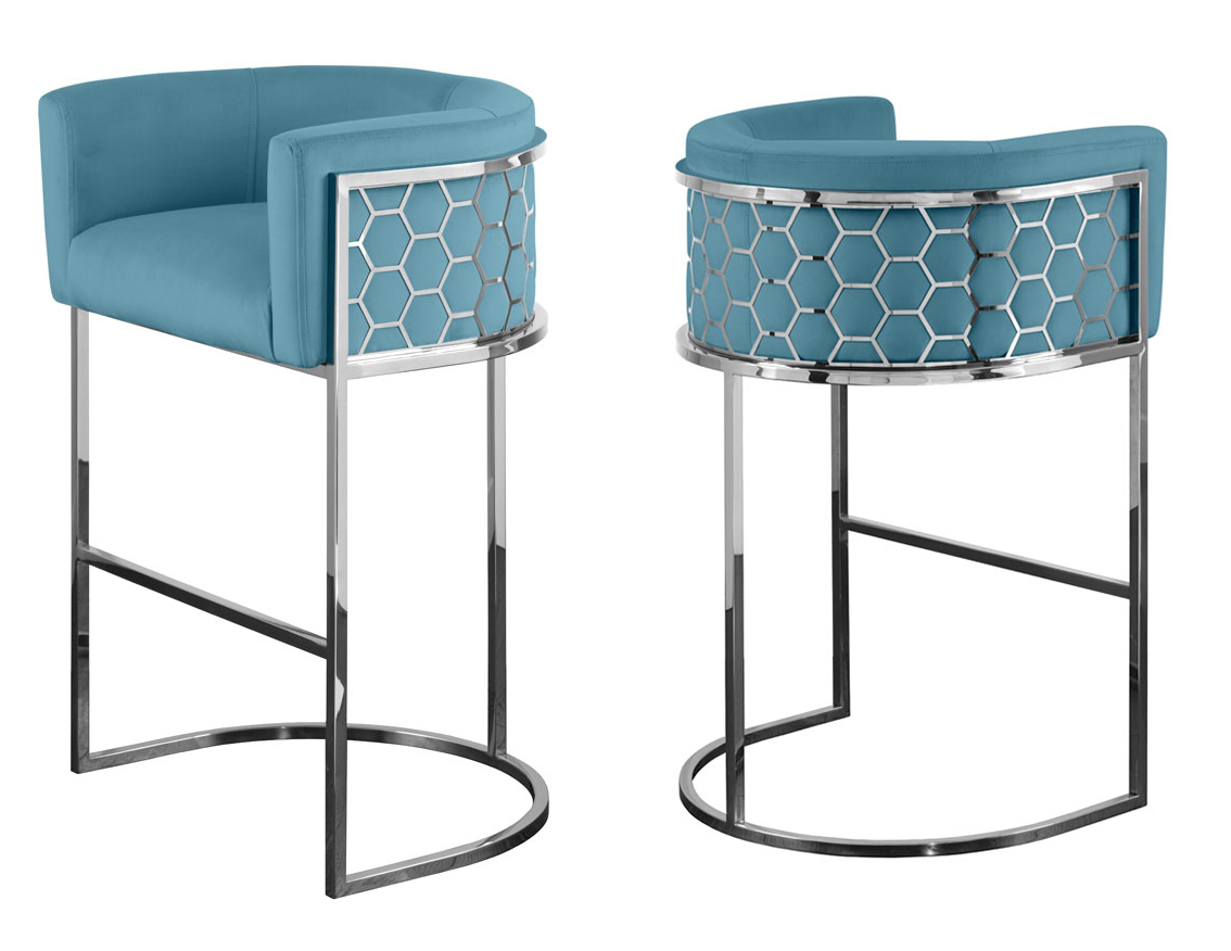 Modern Custom Living Room Seating Stainless Steel Bar Furniture with High Chrome Base