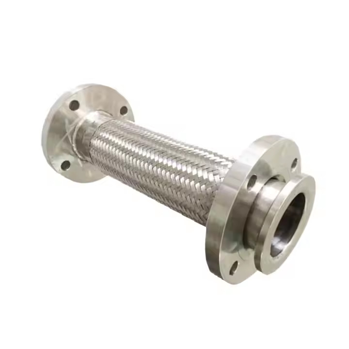 Galvanized Steel Braided Flex Hose Threaded Connection Of Flexible Hoses