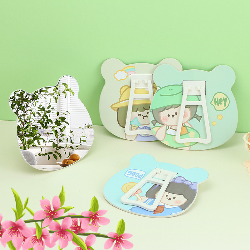 Mini Makeup Compact Small Pocket Little Square Home Decor Mirror and Fashion Design Style
