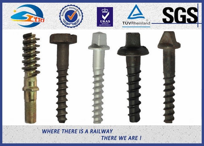 Black Square Head Tighten Railway Sleeper Screws 23 * 105 Sleeper Screws