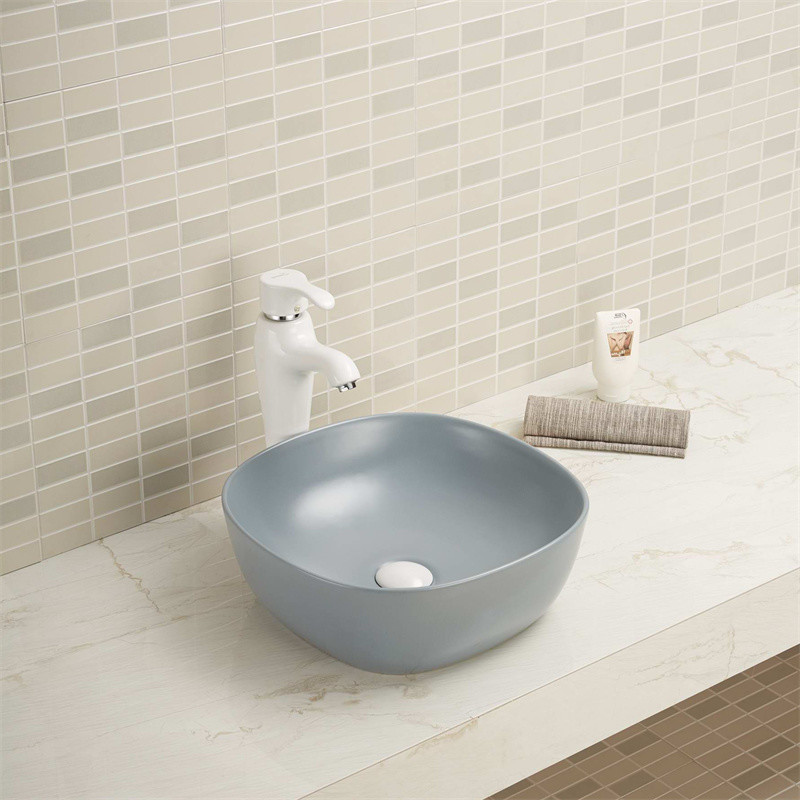 19x19 12x12 Round Drop In Bathroom Sink Basin Rustic Orange Red White Grey