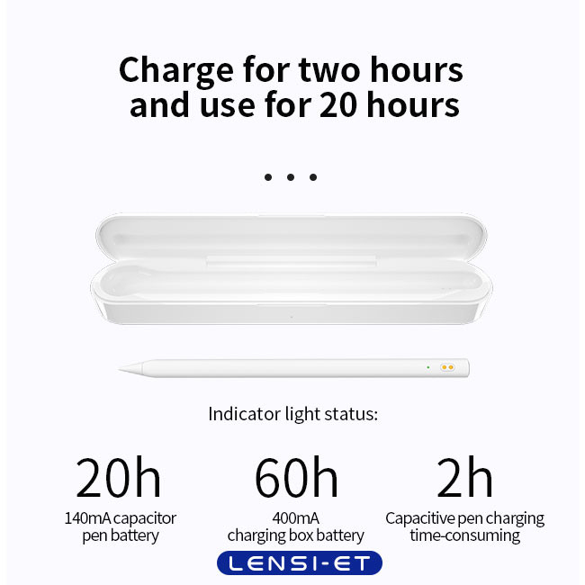 Custom White Stylus Pen With Charging Case Apple Pencil Replacement