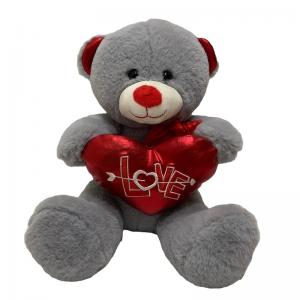  27 Cm St. Valentine Stuffed Teddy Bear W/ Heart Plush Toy Sweet Gifts Manufactures