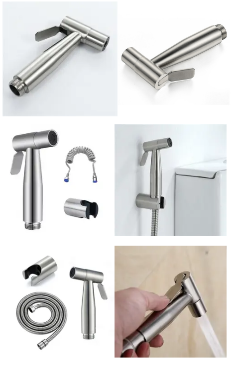 Bathroom Bidet Spray Kit 304 Stainless Steel Handheld Toilet Sprayer
